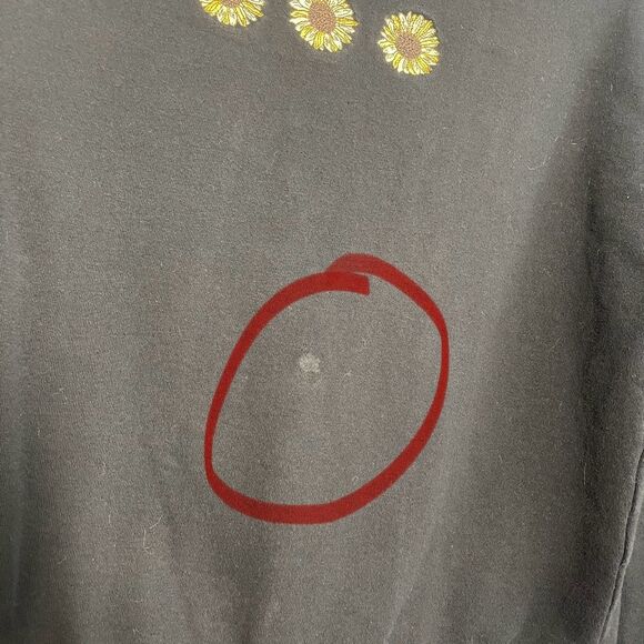 Hot Topic Sunflower Crew Sweatshirt Size Small - Picture 8 of 11